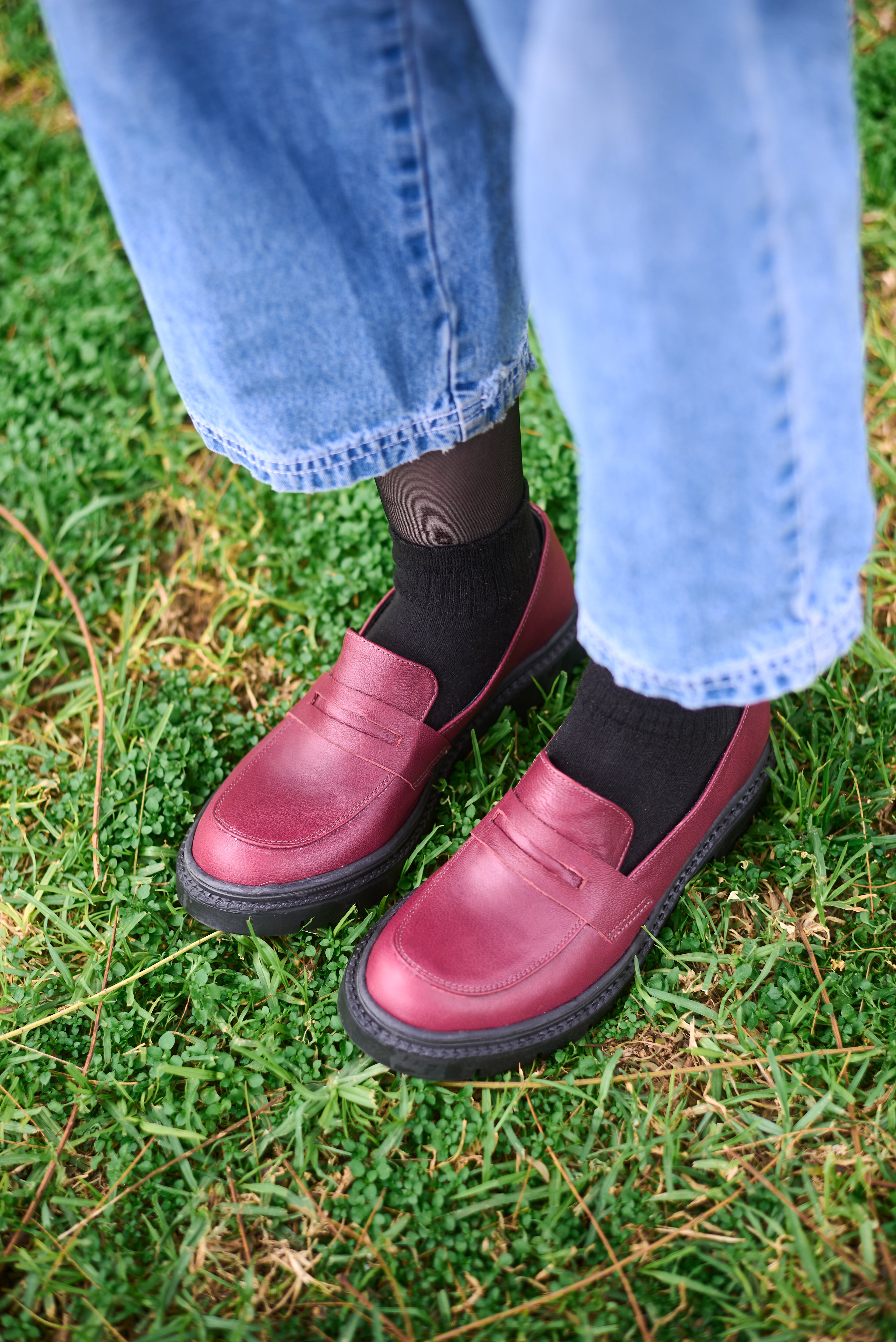 Mocasin Flat Burdeo - FB