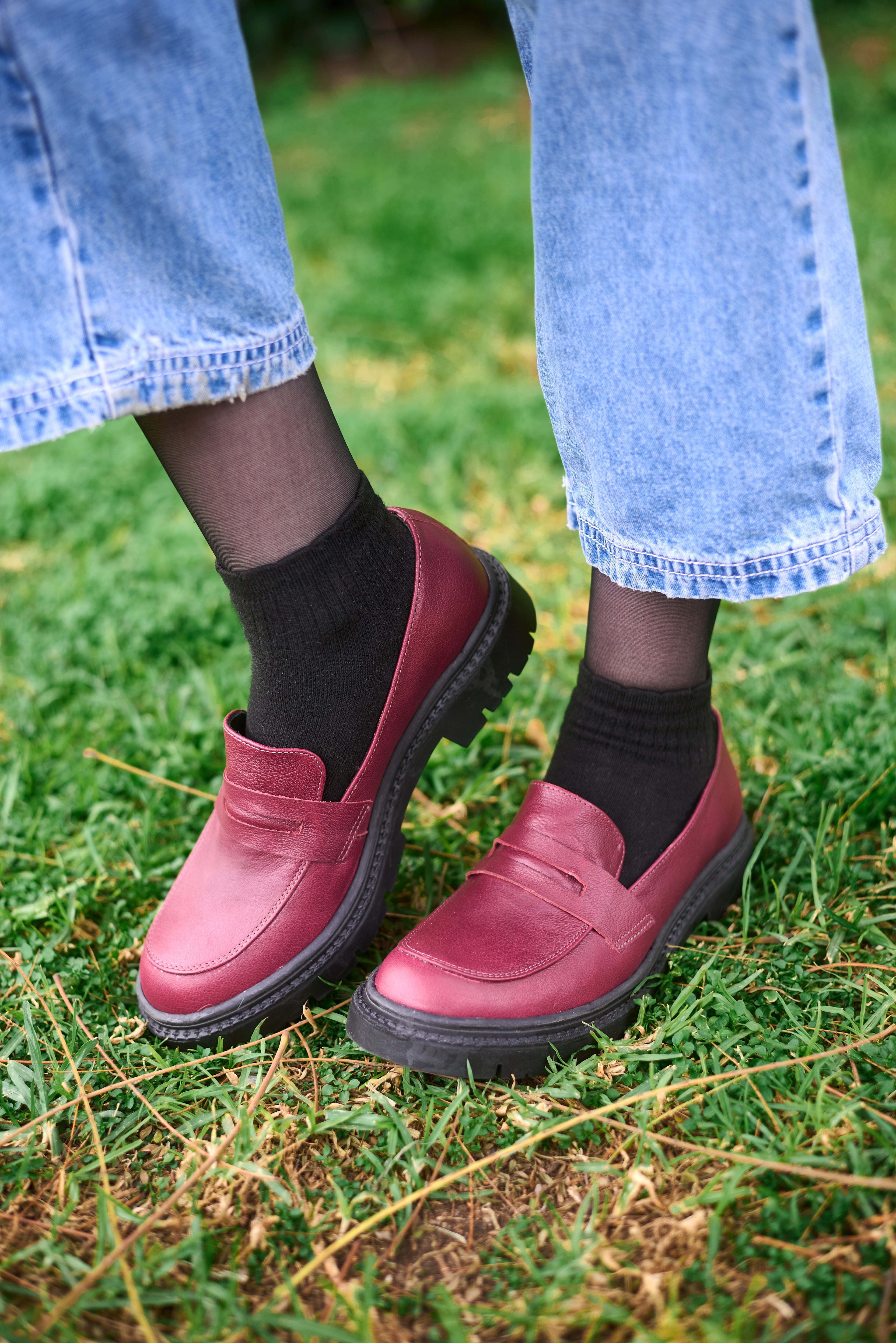 Mocasin Flat Burdeo - FB