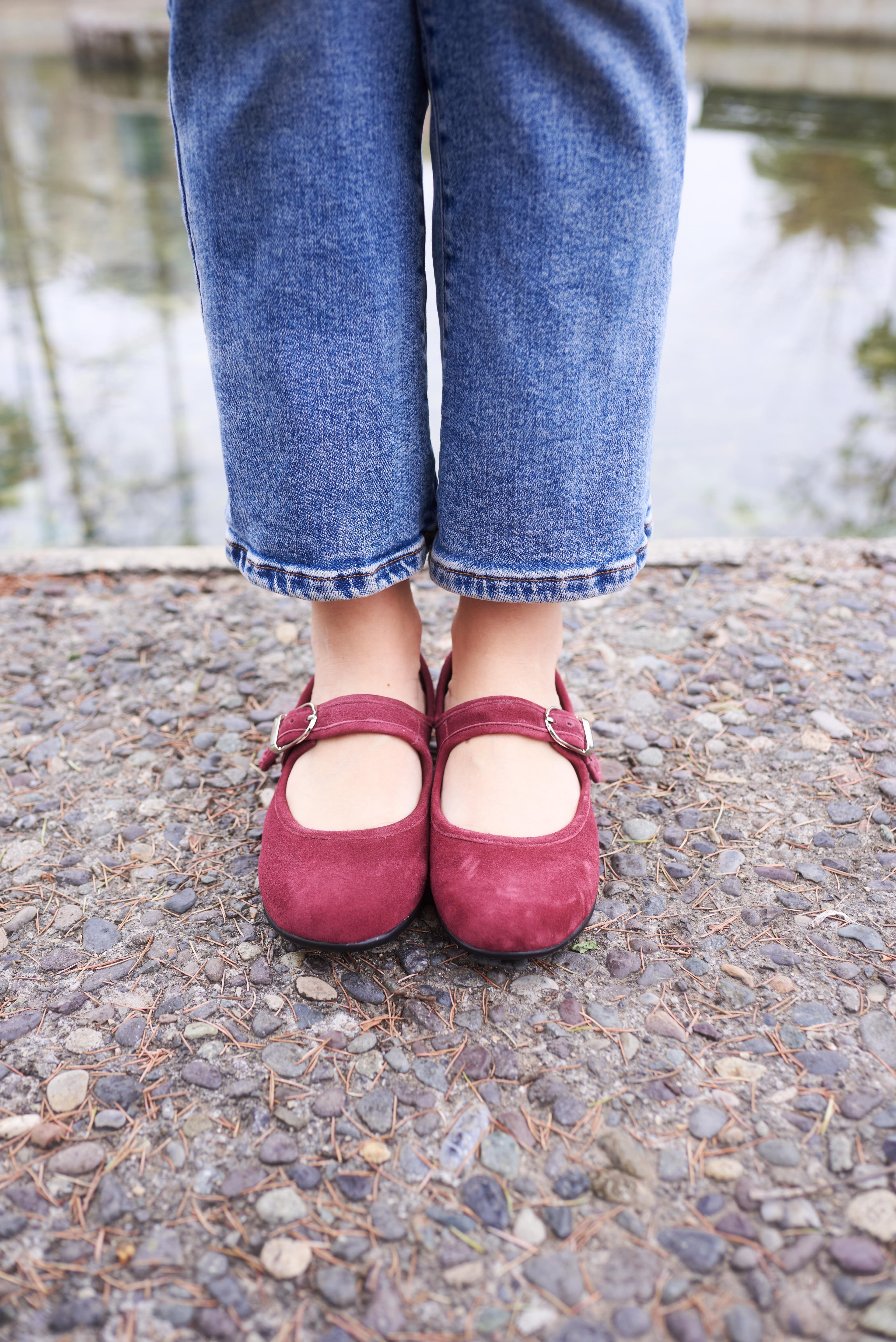 Ballerina Gamuza Burdeo - REMATE