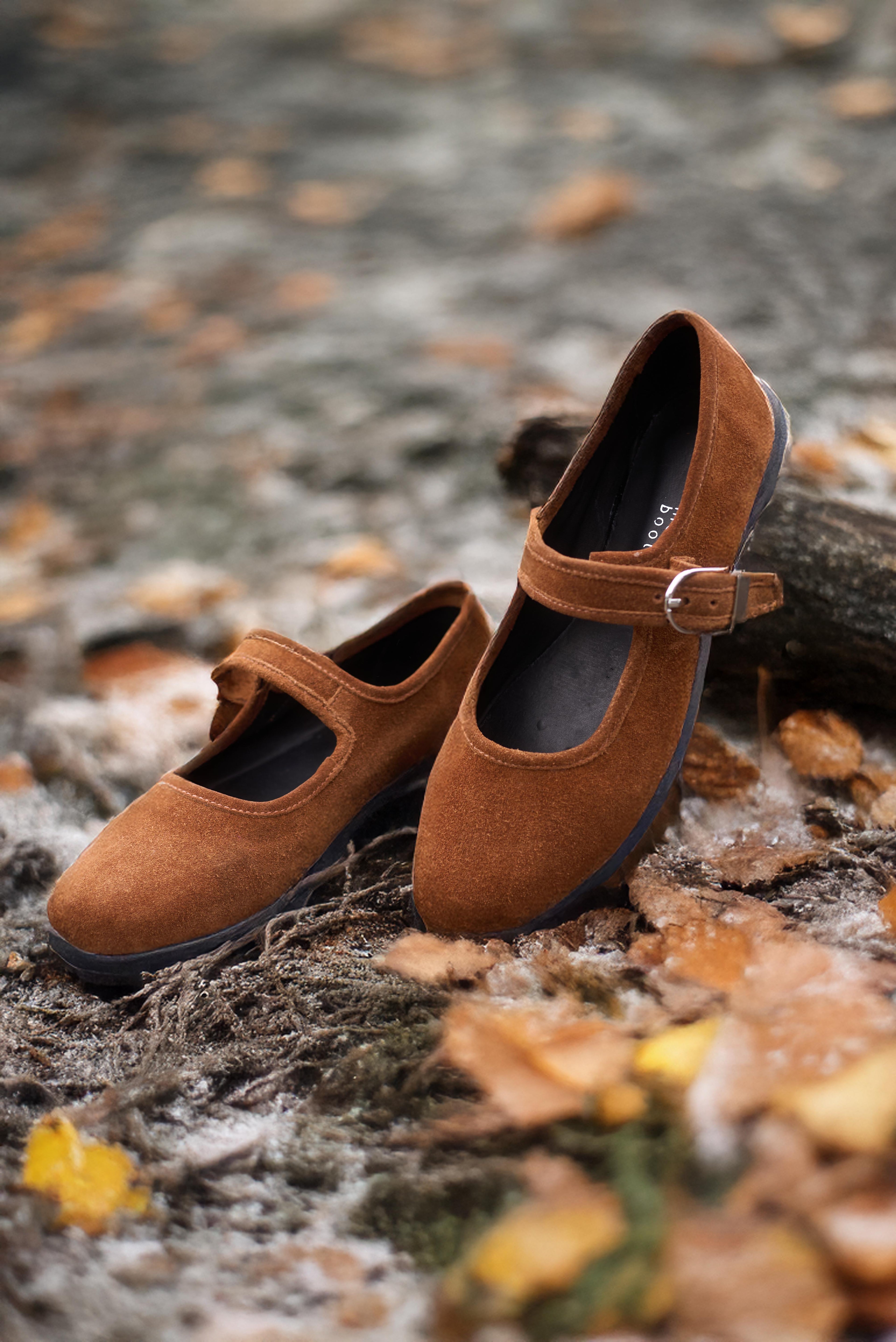 Ballerina Gamuza Café - REMATE