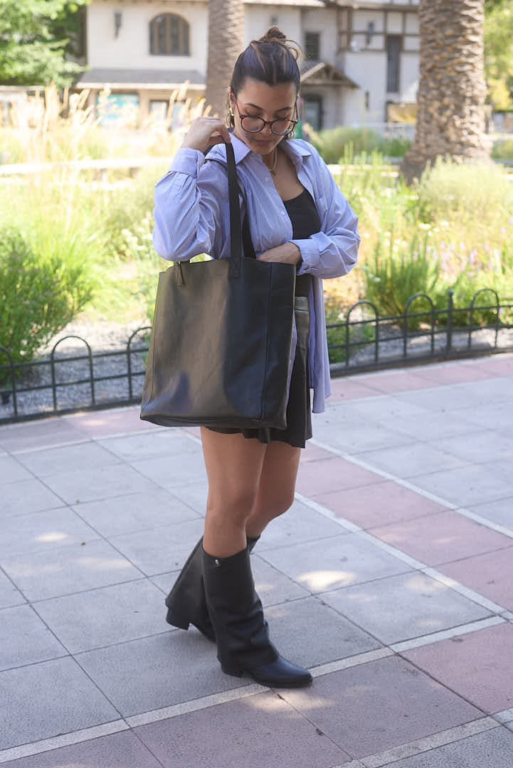 Cartera Totebag Negra