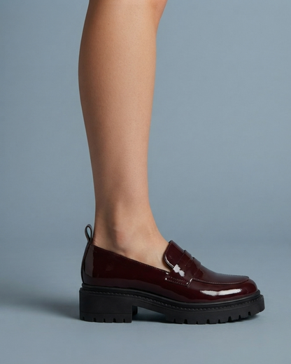 Mocasin Charol Cherry - AX