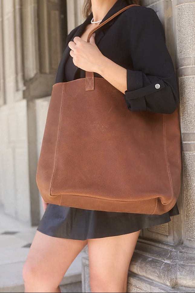 Cartera Totebag Camel