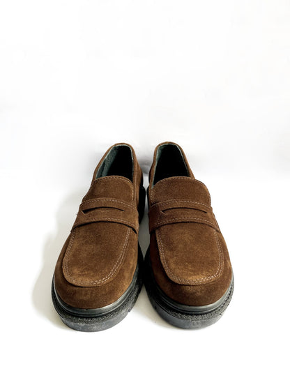 Mocasin Flat - Renobuck Chocolate - AX