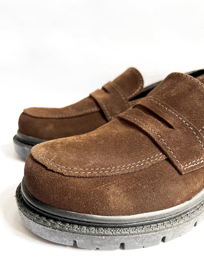 Mocasin Flat - Renobuck Chocolate - AX