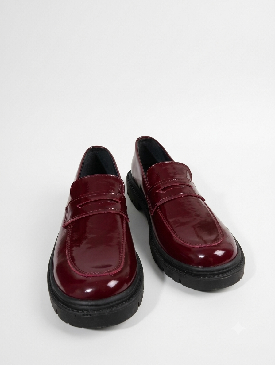 Mocasín flat Charol Cherry - REMATE