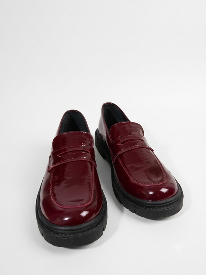 Mocasín flat Charol Cherry - REMATE