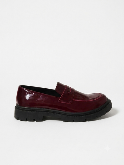 Mocasín flat Charol Cherry - REMATE